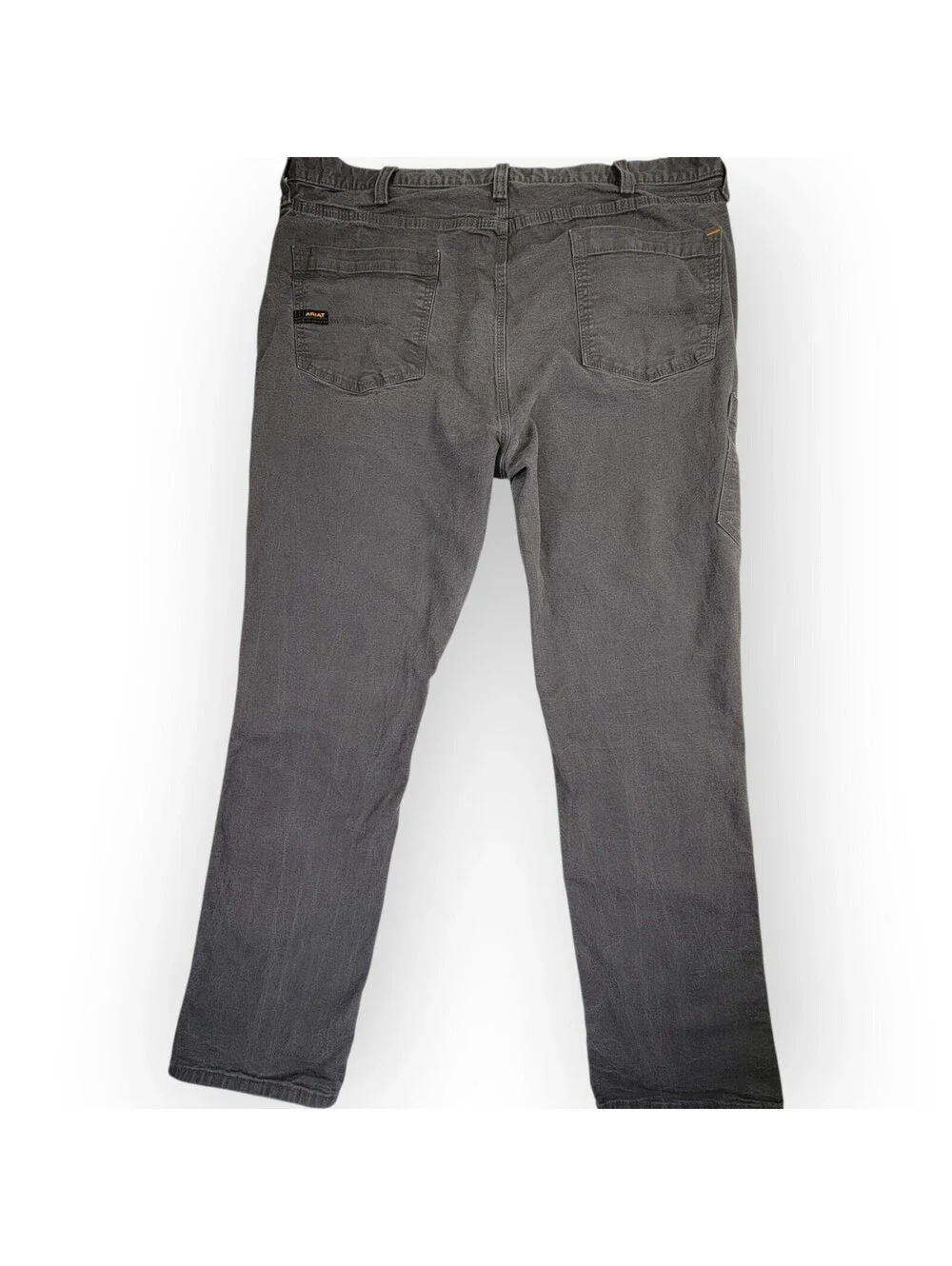 Ariat Rebar M4 Pants Mens 42x36 Gray Made Tough Relaxed Straight Work Cargo